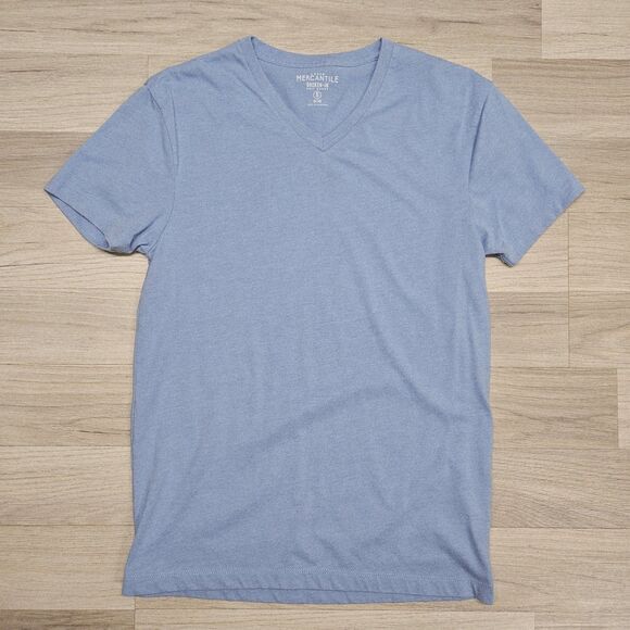 J. Crew Womens Shirt Blue V-Neck Broken In Mercantile Small - Picture 1 of 6